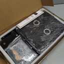 WESTREE Dual Monitor Stand Riser with Two Drawers, Extra Large Storage Monitor Stand for 2 Monitors, Desktop Oraganizer Stand for Computer,Laptop,Screen,Printer,TV (Black)