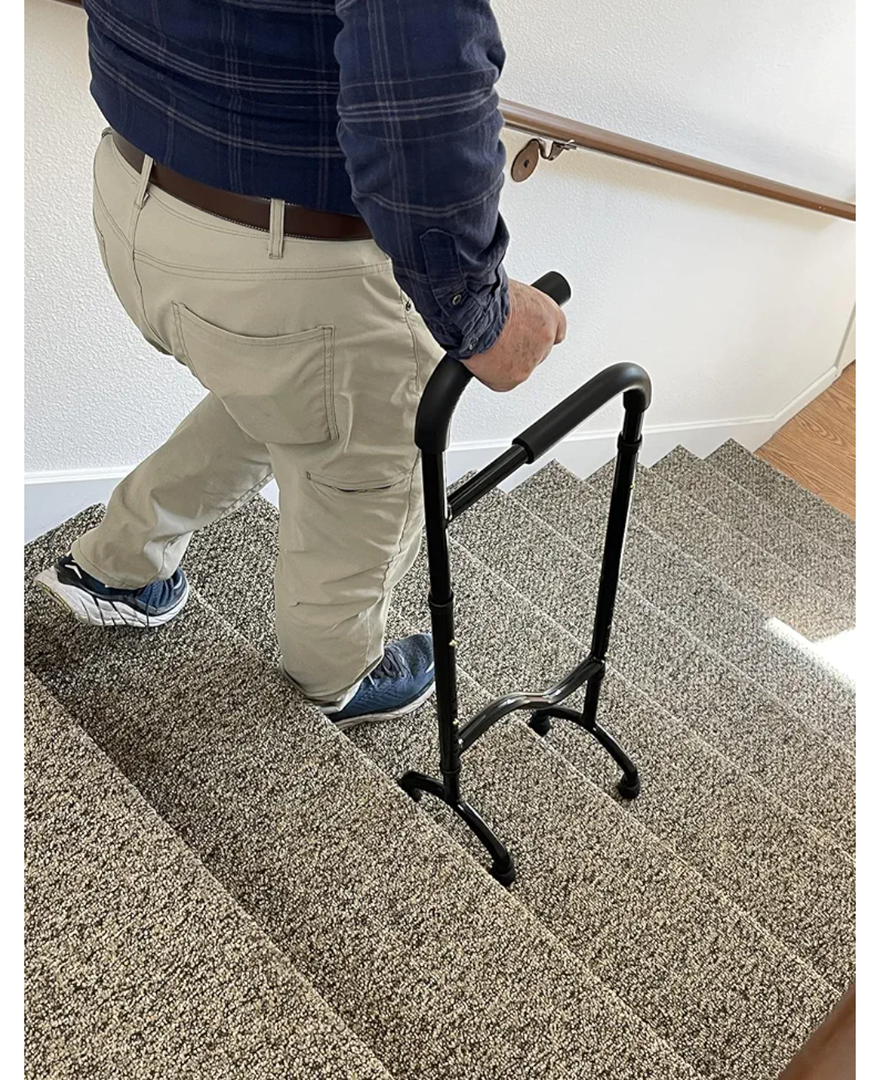 Stair Assist Cane – Less Effort Going Up, Less Impact Coming Down