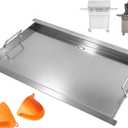 16517 Flat Top Griddle Insert for Bull Grill 4 Burner Angus 41628 47628 41629, Stainless Steel Griddle Plate for Outlaw 30" 26039 26038, for Bull Premium 18248 18249, Lion L75000 Grill Parts