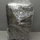 Amazon Basics Rectangular Small Trash Can with Lid and Soft-Close Foot Pedal for Bathroom, Bedroom, Living Room, Office, Smudge Resistant, 20l / 5.3 gallon, Nickel