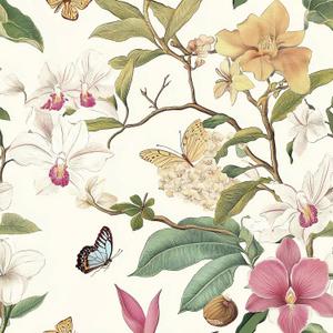 Vintage Floral Peel and Stick Wallpaper Floral Contact Paper 16.9inchx118.1inch Multicolor Flowers Butterfly Wallpaper Leaf Boho Self Adhesive Removable Wall Paper for Bedroom Decorative