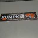 Rustic Freshly Baked Pumpkin Metal Sign - Autumn Pumpkins Pie Decorative Sign - 16x4 Inch, Vintage Style Sign for Kitchen, Cafe, Bar, Porch, Farmhouse Decor, Thanksgiving Day Decor