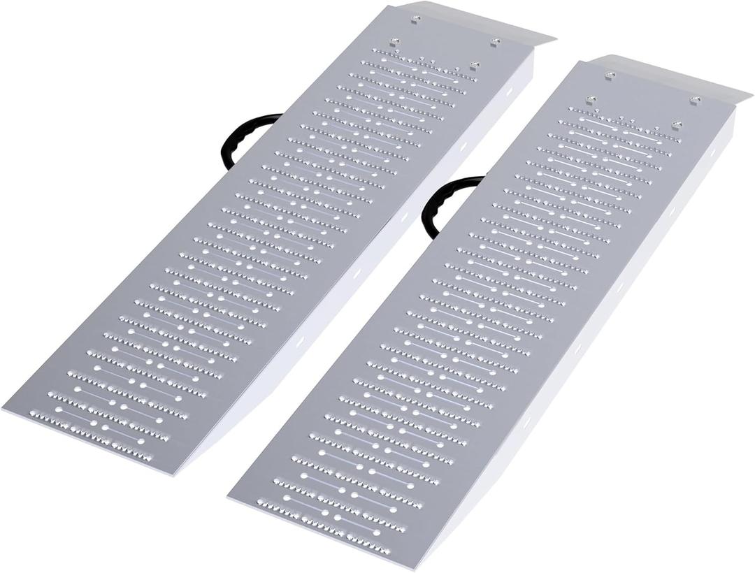 Loading Ramps - Set of Two 35.5-Inch Ramps for ATVs, Motorcycles, Mowers, Carts, and More - 1200lb Combined Capacity Shed Ramp Set by Stalwart