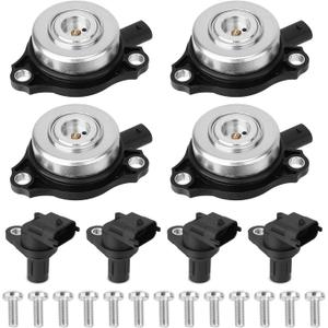 4Pcs Camshaft Position Sensor & 4Pcs Camshaft Adjuster Magnet Solenoid Kit Compatible with Mercedes-Benz C230 C250 C280 C300 C350 CLK350 CLK550 E280 E300 E350 G550 GL450 Replace#2720510077 0009050443