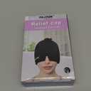 EXQUISLIFE Migraine Headache Relief Cap, Gel Ice Head Wrap, Hot and Cold Therapy, Headache Eyes Mask for Sinus, Puffy Eyes, Tension and Stress Relief (Black)