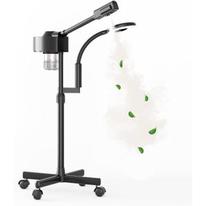 Facial Steamer with Magnifying Lamp, 2 in 1 Ozone Steamer for Face Professional, Professional Facial Steamer for Esthetician, Salon & Spa Face Beauty Equipment.