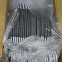 Tonswachic Pack of 50 Coat Hangers, Space-Saving Plastic Clothes Hangers, Non-Slip, 0.2 Inches Slim, 360 Swivel Silver Hook for Shirts, Pants & Wet/Dry Garments, Light and Dark Gray