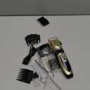 oneisall Dog Clipper Low Noise, Dog Grooming Kit with Rechargeable, Pet Shaver Cordless Electric Quiet Hair Clipper Set for Dogs Cats PetsGold