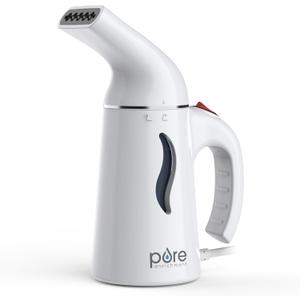 Pure Enrichment PureSteam Portable Fabric Steamer - Handheld Travel Garment Steamer Removes Wrinkles & is Safe on All Fabrics - Fast-Heating, Lightweight, Auto Safety Shut-Off, & Long Cord (White)