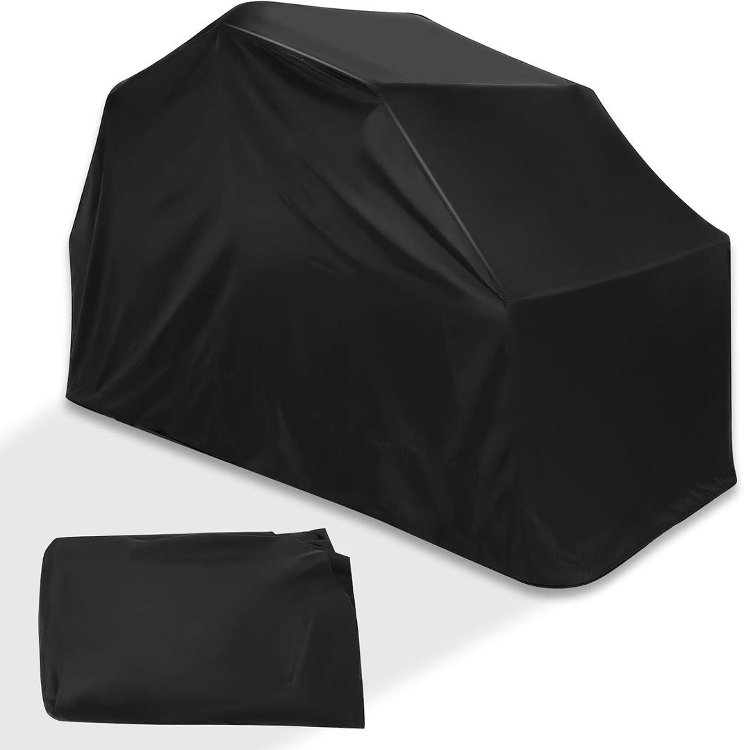 GARVEE Motorcycle Storage Heavy Duty Motorcycle Shelter Shed Cover, Garage Tent Storage Shelter with Carry Bag, Black 136 in x 54 in