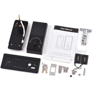 Smart Lock Touchscreen Keyless Entry Door Lock WiFi TY APP Fingerprint Password RFID Card Mechanical Key 5 Unlocking Methods Alunum Alloy Door Lock for 35-55mm Thickness Office Home Bedroom Door