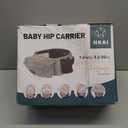 HKAI Baby Hip Carrier, Moms Choice Award Winner, Baby Carrier with Adjustable Waistband & Breathable Mesh, Ergonomic Carrier with Non-Slip Hip Seat Surface for Newborns & Toddlers, (Grey)