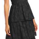 Ferlema Women's 2024 Summer Sleeveless Spaghetti Strap Smocked Tiered Flowy Beach Cocktail Midi Dresses Black Medium