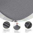 Gollense Bar Stool Covers with Backs, Set of 4 Stretch Jacquard Barstool Seat Covers, Washable Swivel Pub Counter Height Chair Slipcover Protector for Home Kitchen Cafe (T-Shaped Jacquard-Dark Grey)