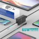 65W Charger Compatible with Microsoft Surface Pro 11, 10, 9, 8, 7+, 7, 6, 5, 4, 3, X, Power Adapter for Windows Surface Laptop 7/6/5/4/3/2/1, Go Tablet, Book 3/2/1, Support 44W, 36W, LED, 10FT