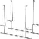 Hicarer 2 Pcs Chrome Plated Anti Sail Brackets for Mud Flaps 26 x 21 Inch Mud Flap Bracket Hangers, Keep Mudflaps Straight and Flat, Bolt or Weld on to Truck or Trailer, Silver