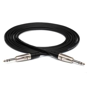 Hosa HSS-005 Pro Balanced Interconnect, REAN 1/4 Inches TRS to Same, 5 Feet