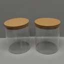 KIVY Glass Detergent Dispenser Container Set of 2 [INCL Labels] Large Glass jars for Laundry Room Organization Decor 