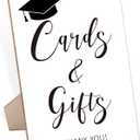 Gifts and Cards Sign with Stand,Modern Graduation Sign,Graduation Decorations Class of 2026,Table Toppers,Artwork Home Shelf Wall Decoration,Graduation Party Supplies Favors Gifts,Farewell Gift,2