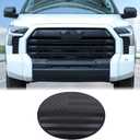 Aunginsy Car Front Emblem Trim Cover Compatible with Toyota Tundra 2022 2023 2024 2025 Front Grille Emblem Badge Logo Cover Circle Ring Center Decorative Logo Cover ABS Accessories, Not Fit Platinum