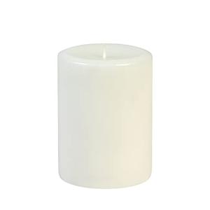 6 Inch White Pillar Candles - Set of 1