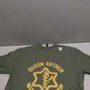 Queen Esther Security Funny Purim Costume IDF Tzahal Israel T-Shirt, (XL,Green)