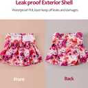 CuteBone Female Dog Diapers with Skirts 3 Pack Reusable Puppy Dresses Pants for Heat Cycle Period QBD03XS. XS Size