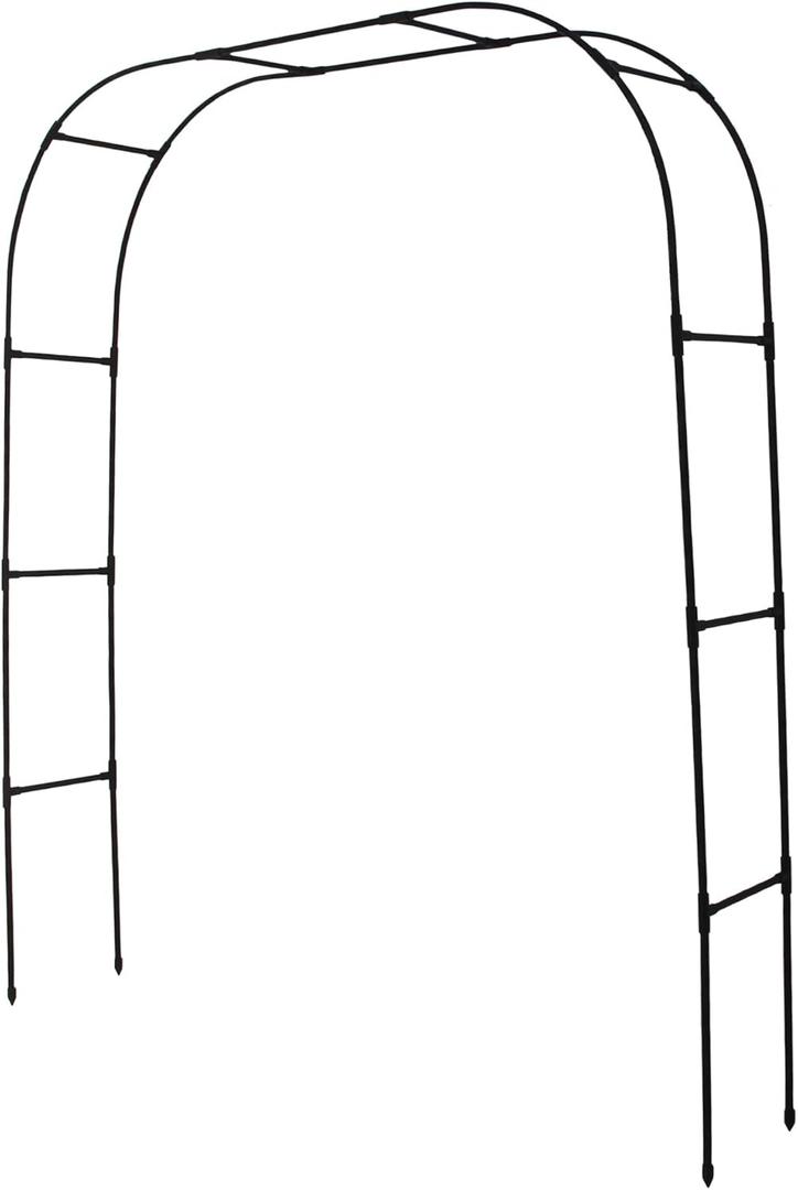 Pergola Arbor Metal+PE Coated, 7.9 Ft H x 4 Ft W, Assemble Freely 3 Sizes, for Outdoor Flower Garden Arch Trellis, Garden Wide Arbor for Climbing Plants, Wedding Bridal Party Decoration