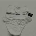 ZAFUL Women's Cutout Bikini Sets Scoop Neck Back Criss Cross Tie Ribbed High Cut Bikini Swimsuit Two Piece Bathing Suits