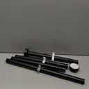 Matte Black Adjustable Spring Tension Shower Curtain Rod 31-58"  No Drilling Required, Easy Installation, Anti-Slip ABS Base, Phosphating & Electrostatic Coating, Holds Up to 66 lbs, for Bathrooms