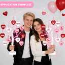 YQUQWN 2Pack Valentines Day Decorations Lighted Birch Tree with Heart-Shaped Ornaments USB/Battery Operated for Home Table Decor Indoor Bedroom Office Party