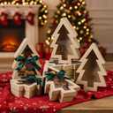 Colarr 12 Pieces Christmas Tree Shaped Cookie Gift Boxes with Window Christmas Treat Cookie Gift Boxes for Xmas Holiday Birthday Party Pastries Xmas Muffins Container for Gifts Giving