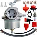 Ruixing OEM 640052 Adjustable Carburetor for Tecumseh 8HP 9HP 10HP Snowblower HMSK80 HMSK90 LH318SA LH358SA 632334A HM70 HM80 for Snow Blower Chipper Shredder 640349 640054 640058 640058A Carb