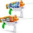 X-Shot Fast-Fill Skins Hyperload (2 Pack) by ZURU, Watergun, Water Blaster Toys, 2 Blasters Total, Fills with Water in just 1 Second! (Flames and Water Splash)