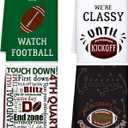Mixweer Set of 4 Football Kitchen Decorative Towels Football Dish Cloths Absorbent Chic Color Hand Towels Tea Dish Washcloths for Cooking Baking Housewarming Gift