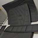 Cargo Liners for 2018-2024 Ford Expedition Max/Lincoln Navigator L Trunk Mat with Seat Back Cover Accessories, All Weather Rear Cargo Mat Backrest Protector(Only for Max & L Models)