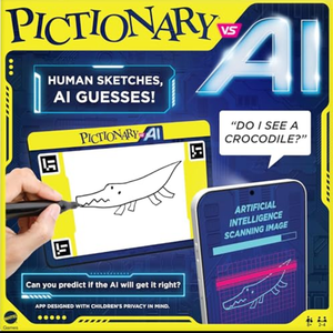 Mattel Games Pictionary vs. AI Family Game for Kids, Adults & Families Using Artificial Intelligence for 2 to 4 Players