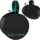 Marine Wakeboard Tower Speaker Covers for 8” Round Speakers – 210T Polyester with Silver UV Coating – Water-Resistant, Double-Stitched with Drawcord & Drainage Eyelets – Large Size (Set of 2)