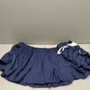 Wrap Around Dust Ruffle Bed Skirt - Navy Blue - for Queen Size Beds with 15 Inch Drop - Elastic Strap - Adjustable Pleated Bedskirt with Brushed Fabric and Wrinkle Free - for Women, Men, Kids & Teens