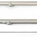Carefree 961501WHT Fiesta White with Matching White Casting Universal Manual RV Awning Arms Set (68"-81" floorline to awning rail)