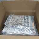 RELEANY Area Rugs 8'x10' Washable Non-Slip, Floral Vintage Distress Print Pattern Medallion Carpet for Living Room Bedroom Dining Room, Brick Red Rust Neutral Brown Burnt Orange Green