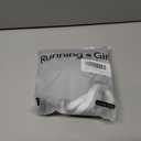 RUNNING GIRL Sports Bras for Women, Medium-High Impact Running Strappy Sports Bra with Removable Pads (Gray, XL)