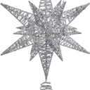 Kurt S. Adler D3347 Treetop, Silver, 15.5 inch