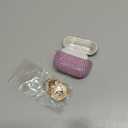 Bling Airpods iPods Pro 3 Case Cover 2025, VISOOM Rhinestone Airpods Pro 3 Cases Cute Glitter Jewelry Airpod iPod Pro3 Cases for Sparkly Apple AirPods iPods Pro 3rd Gen Case with Keychain for Women