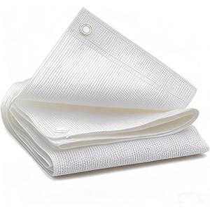 90% White Shade Cloth, 6.6 x 10 FT Sun Shade Sails for Patio, Garden, Greenhouse, Plant, Chicken Coop, Dog Kennel, Backyard, Balcony