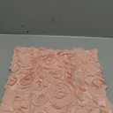 MIULEE 3D Decorative Romantic Valentines Stereo Chiffon Rose Flower Throw Pillow Cover Solid Pillowcase for Girl Women Wedding Sofa Bedroom Car Spring Decor 12x12 Inch 30x30cm Peach Pink