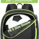 YOREPEK Soccer Backpack,Soccer Bag with Ball Holder, Water resistant Sport Equipment Bags Fit Basketball Volleyball Football