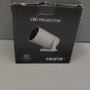 Mini Portable Projector 4K WiFi 6 BT 5.2 Upgraded Portable Projector Full HD Supported for Phone /PC /TV /HDMI /PS5 /Laptop Auto Keystone Home Theater 180 Rotation [Built-in App] White