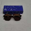 VANLINKER Retro 70s Square Aviator Sunglasses Womens Men Trendy Polarized Vintage Shades VL9768 (C5 Burgundy Frame Dark Brown Lens)