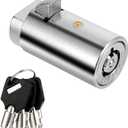 Tubular Lock Set Vending Machine Lock Keys Cylinder Locks for Storage Unit T Handle Vending Machine Locks for Coke Snack Candy Soda Machines (3 Keys)